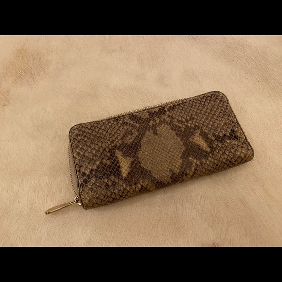 Michael Kors Python Skin Zip Wallet - Picture 8 of 11